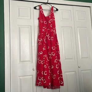 Malia Honolulu red sundress with cut out back size 10